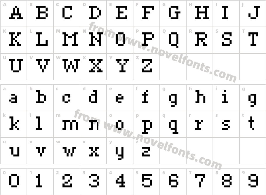 Ceriph0756Character Map