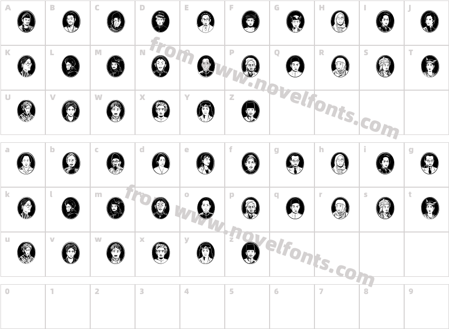 Cermin PahlawanCharacter Map