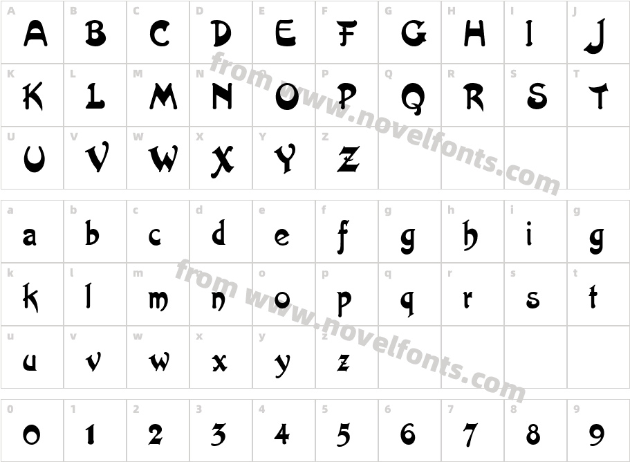 CgArtistikCharacter Map