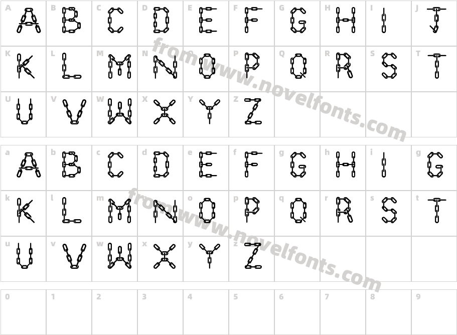 Chain LettersCharacter Map