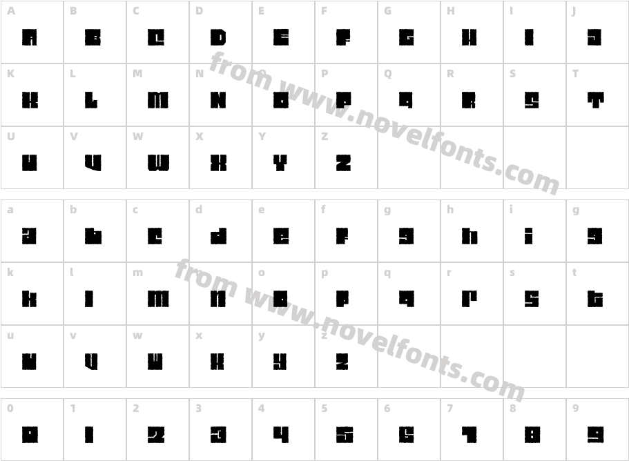 CharacteristicCharacter Map