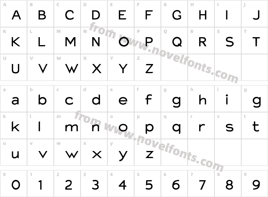 Charger Monospace ExtendedCharacter Map