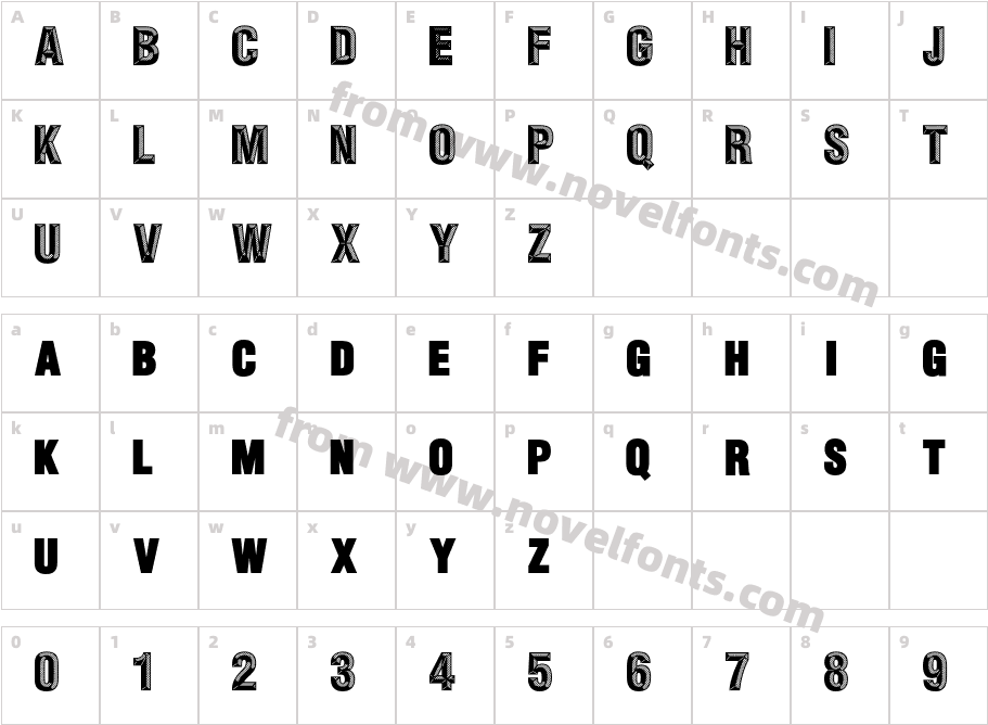 CheapSignCharacter Map