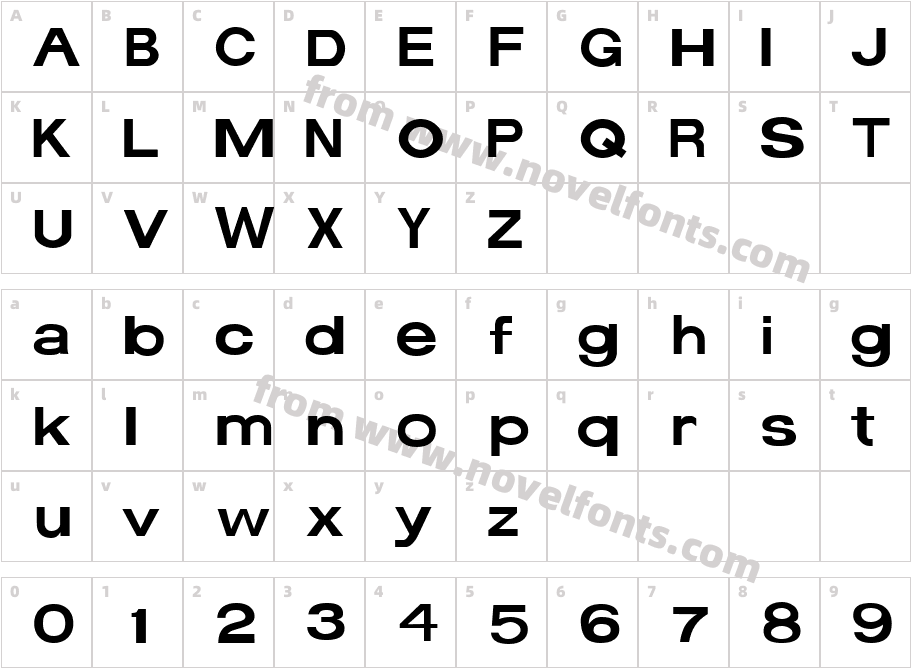 CheapSignage StandardCharacter Map