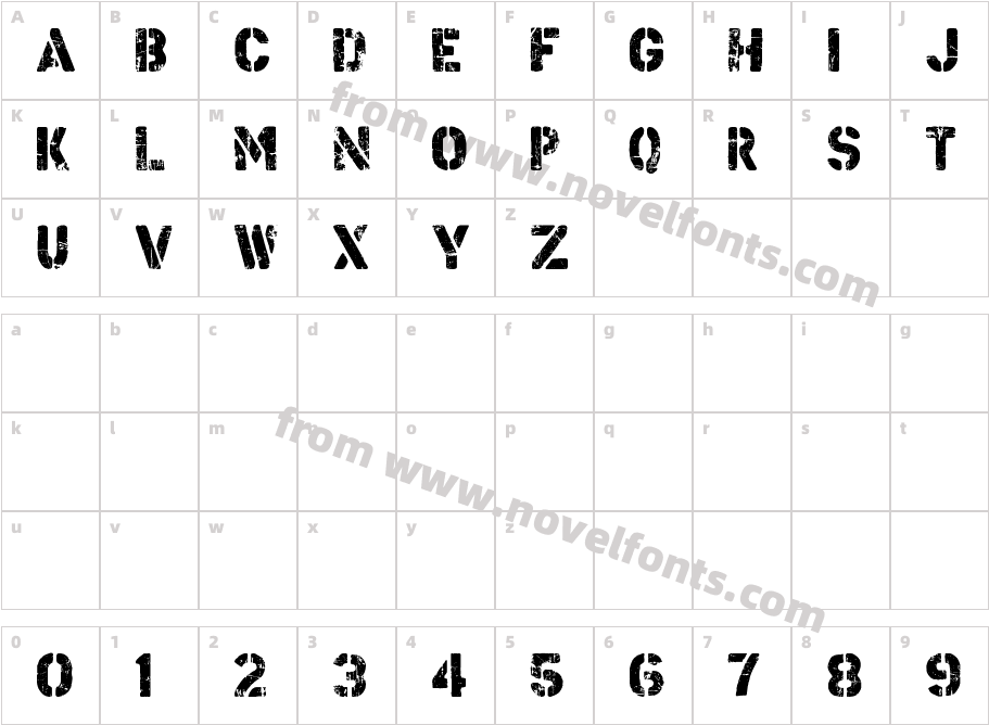 Checkpoint CharlieCharacter Map