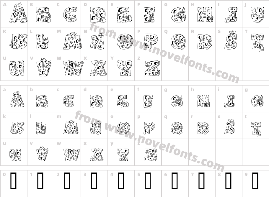 Cheese and MouseCharacter Map