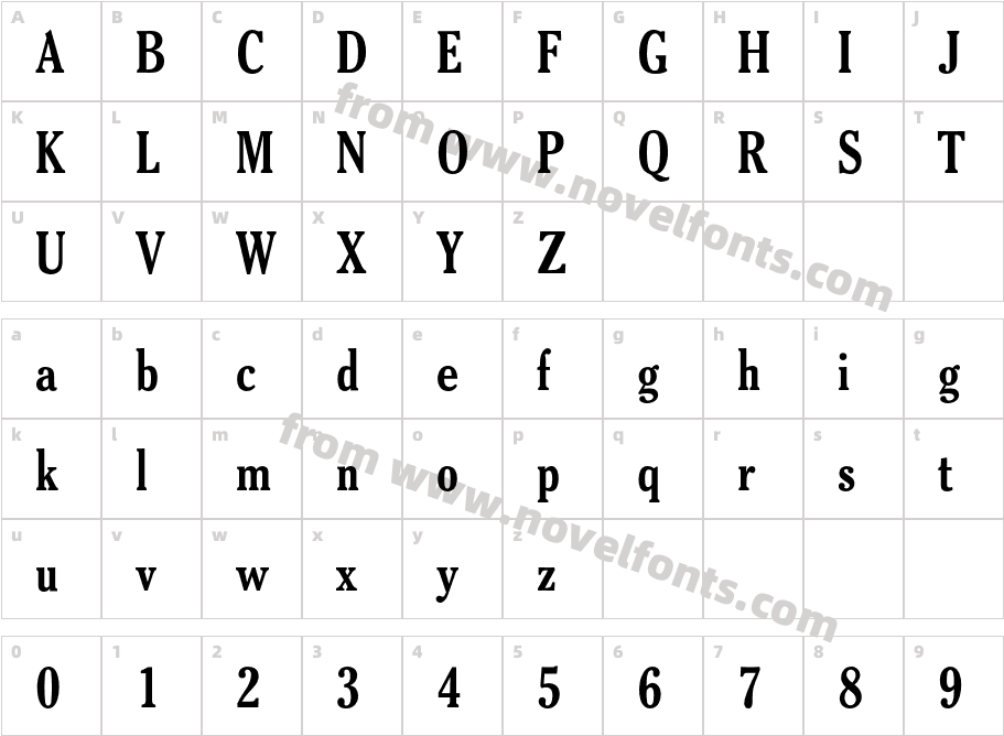 CheltenhamATFOldstyleConBQ-BoldCharacter Map