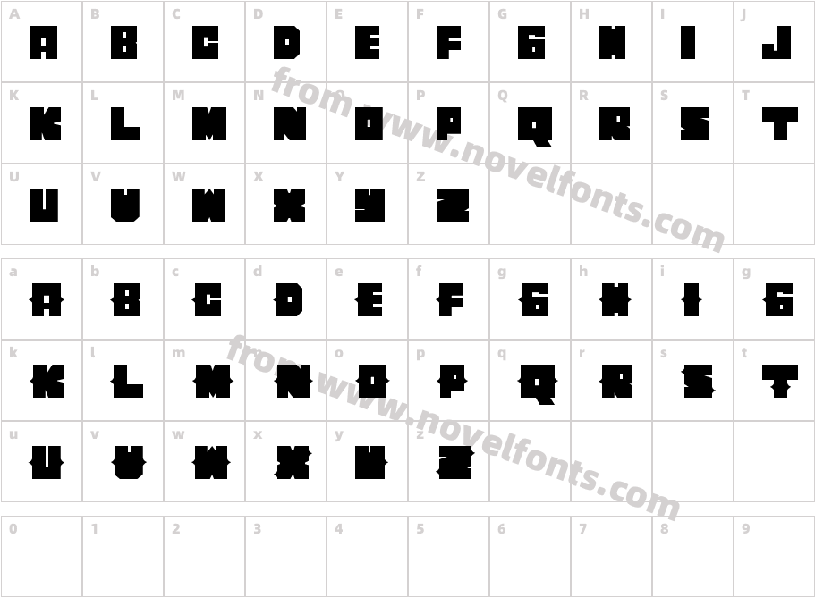 CheritoCharacter Map