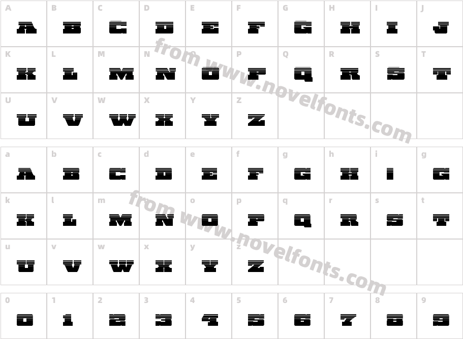 Chicago Express HalftoneCharacter Map