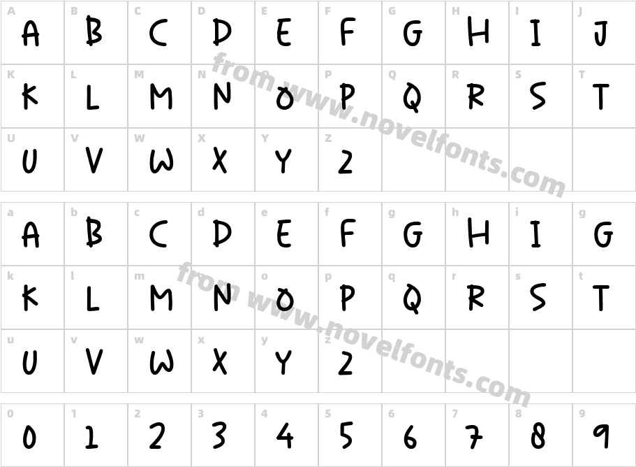 ChicasoCharacter Map