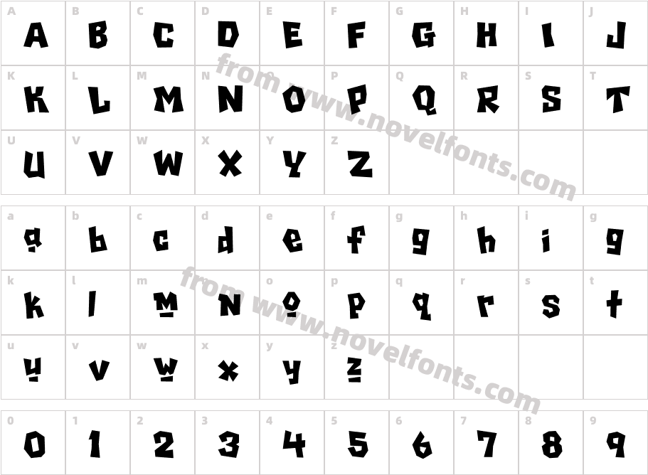 ChiladaICG-UnoCharacter Map