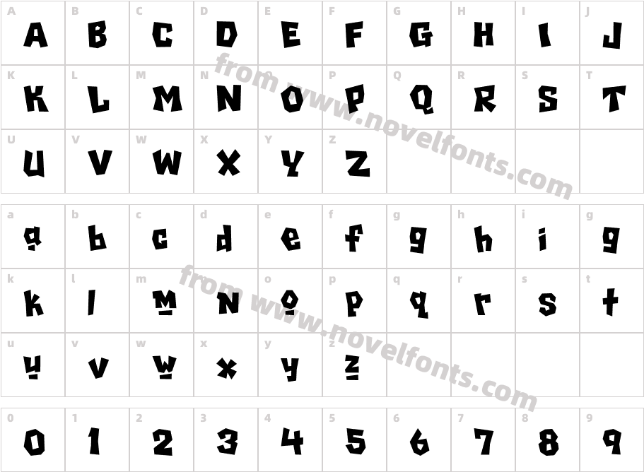 ChiladaICGUnoCharacter Map