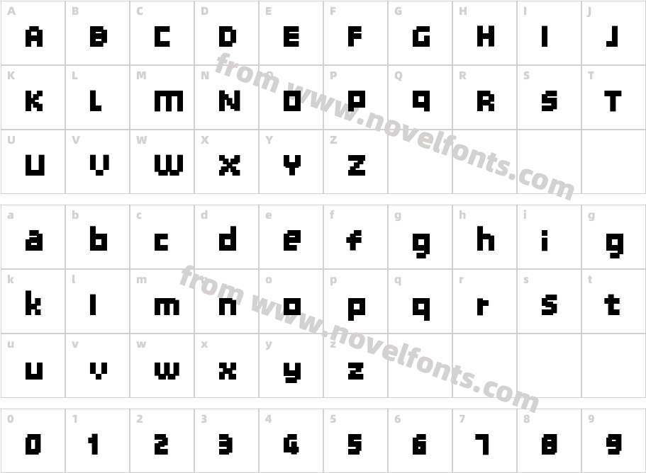 Chill Pixels MatrixCharacter Map