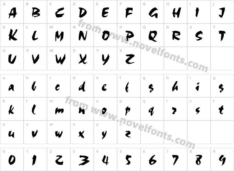 Cezanne RegularCharacter Map