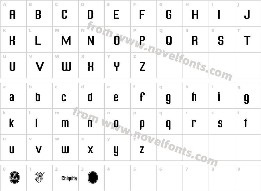 Chiquita NormalCharacter Map