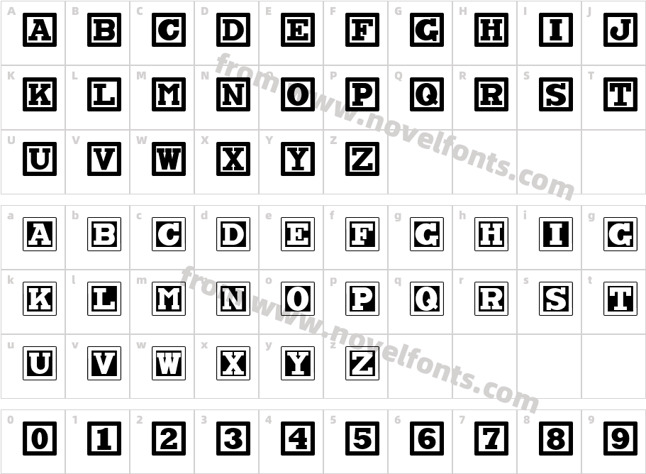 ChockABlockNFCharacter Map