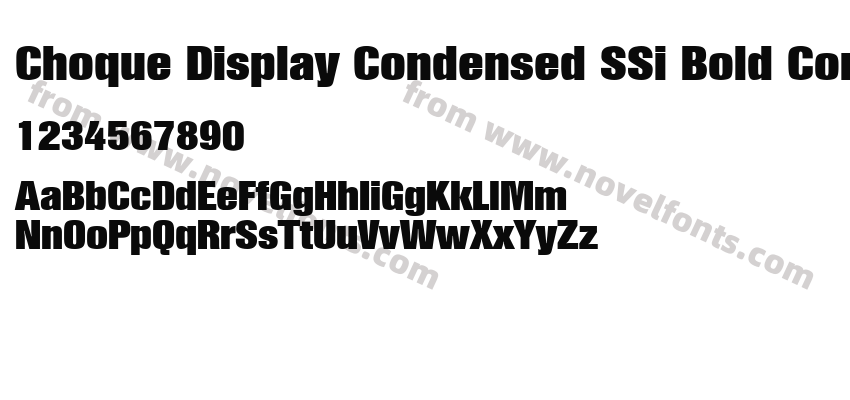 Choque Display Condensed SSi Bold CondensedPreview