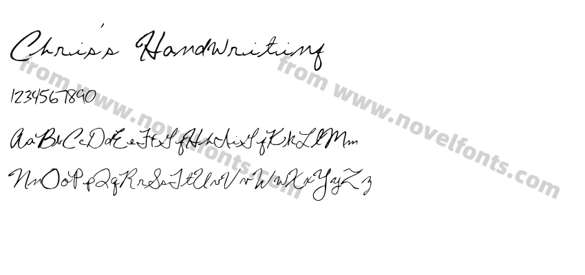 Chris's HandwritingPreview