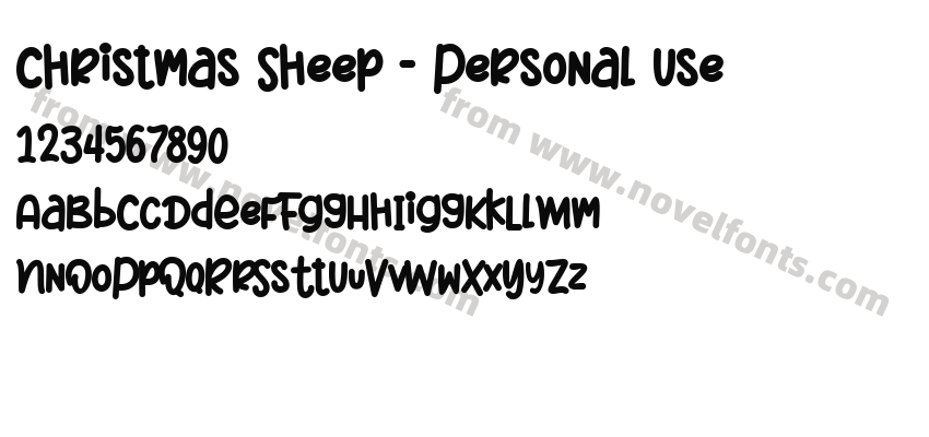 Christmas Sheep - Personal UsePreview