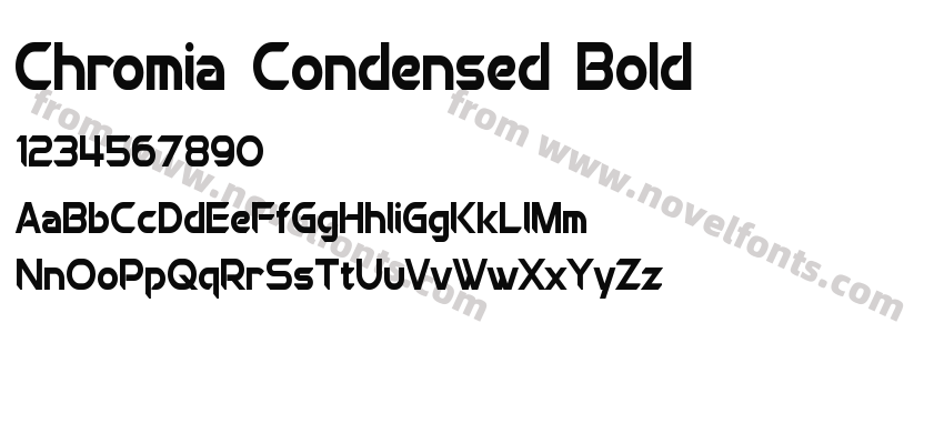 Chromia Condensed BoldPreview