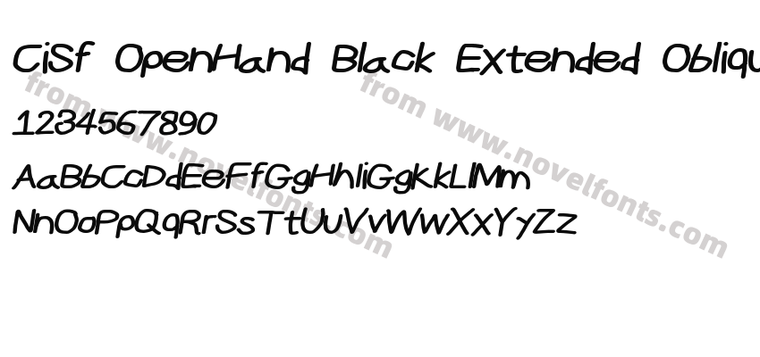 CiSf OpenHand Black Extended ObliquePreview