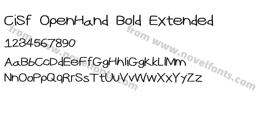 CiSf OpenHand Bold ExtendedPreview