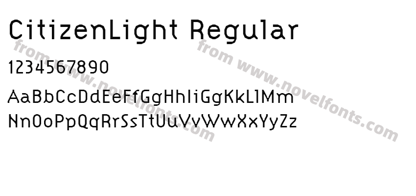 CitizenLight RegularPreview