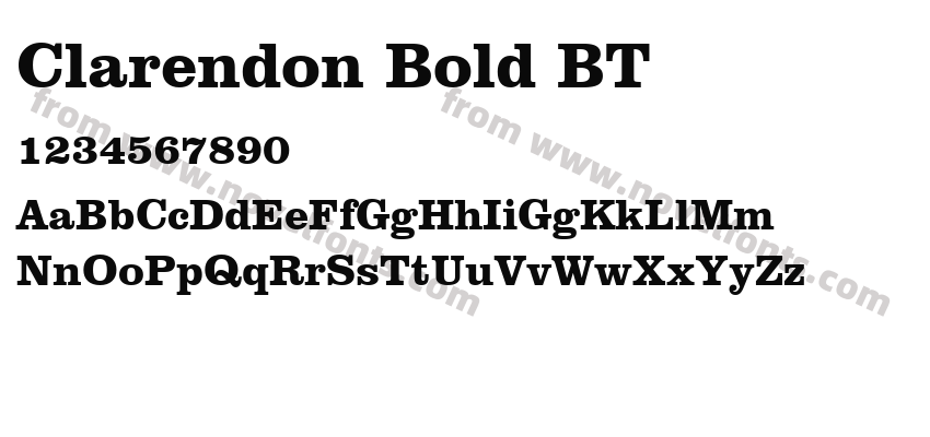 Clarendon Bold BTPreview