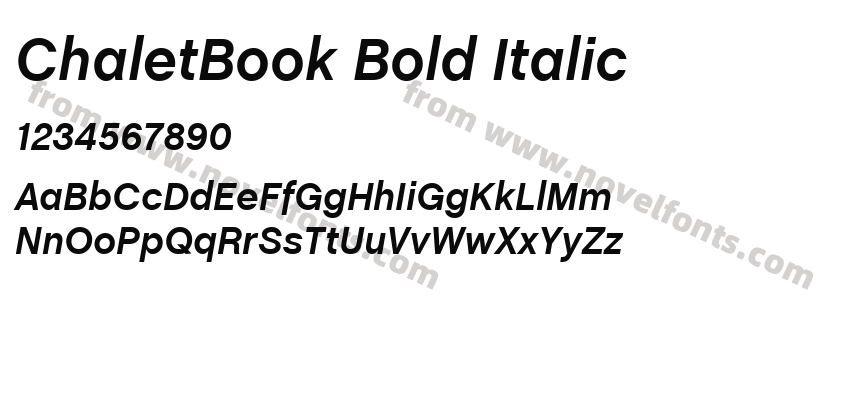 ChaletBook Bold ItalicPreview