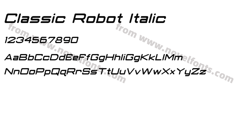 Classic Robot ItalicPreview