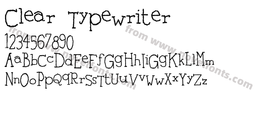 Clear TypewriterPreview