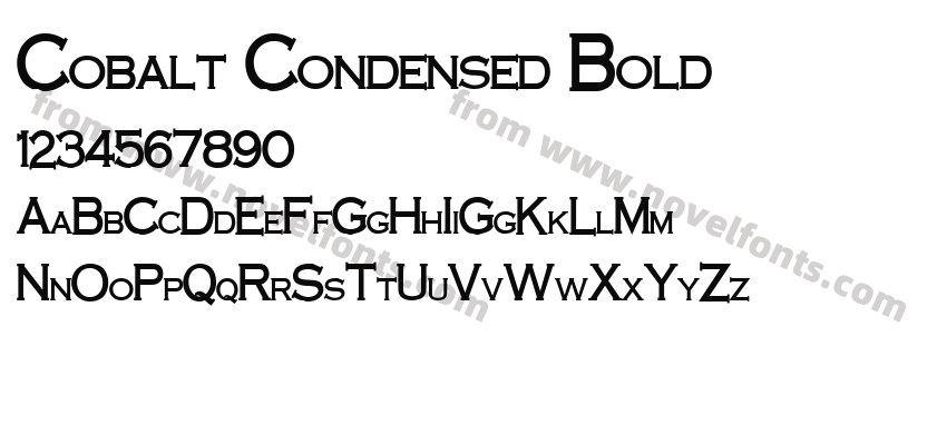 Cobalt Condensed BoldPreview