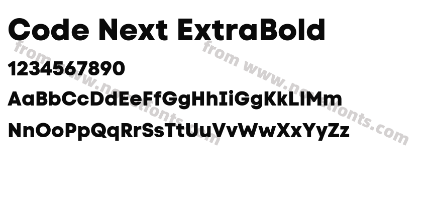 Code Next ExtraBoldPreview