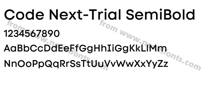 Code Next-Trial SemiBoldPreview
