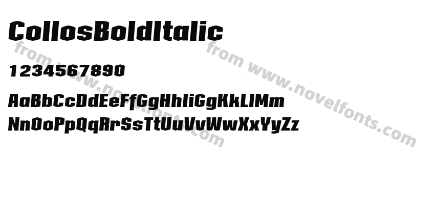 CollosBoldItalicPreview