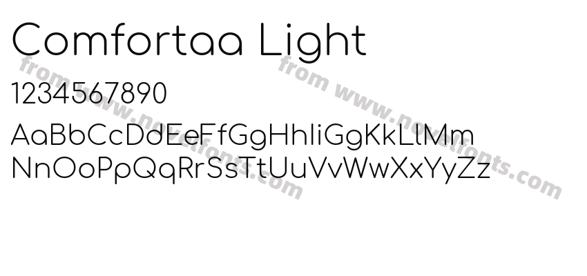 Comfortaa LightPreview