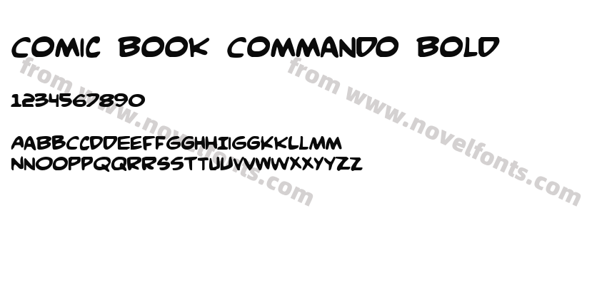 Comic Book Commando BoldPreview