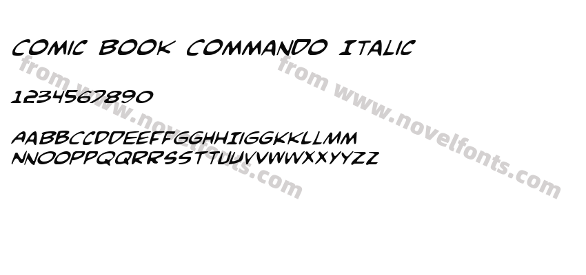 Comic Book Commando ItalicPreview