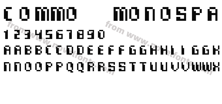 Commo  MonospacedPreview