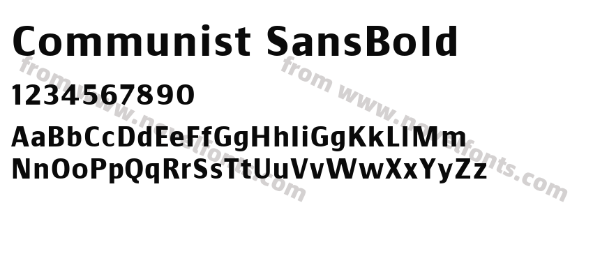 Communist SansBoldPreview