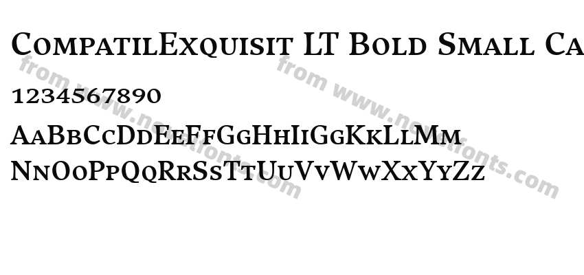 CompatilExquisit LT Bold Small CapsPreview