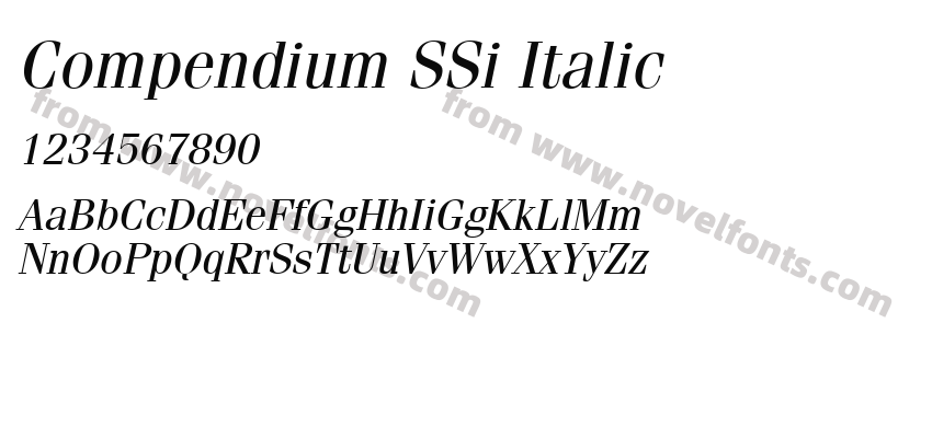 Compendium SSi ItalicPreview