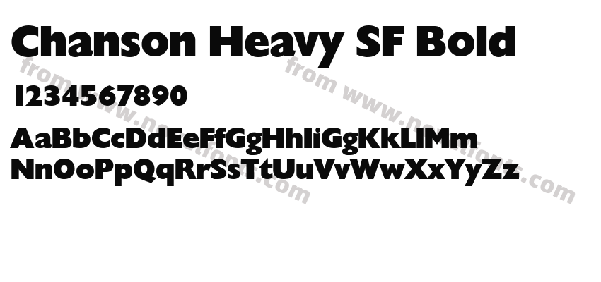 Chanson Heavy SF BoldPreview