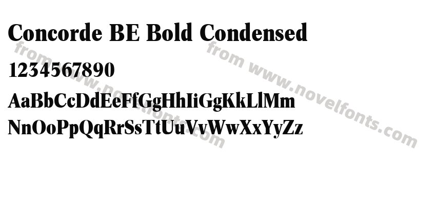 Concorde BE Bold CondensedPreview