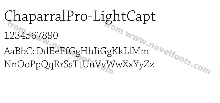 ChaparralPro-LightCaptPreview