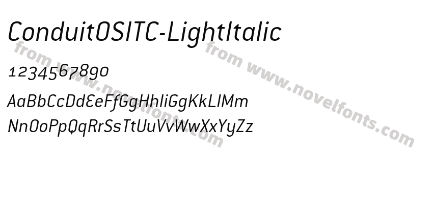 ConduitOSITC-LightItalicPreview