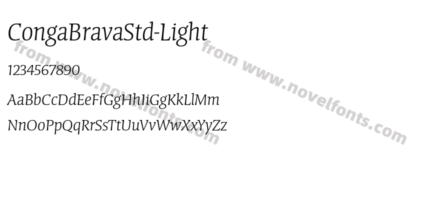 CongaBravaStd-LightPreview