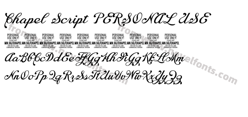 Chapel Script PERSONAL USEPreview