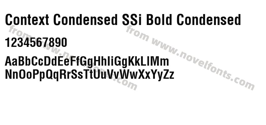 Context Condensed SSi Bold CondensedPreview