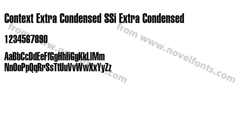 Context Extra Condensed SSi Extra CondensedPreview